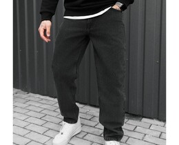 Фото - Мужские джинсы с премиального материала Staff 048 dark gray regular - Men box