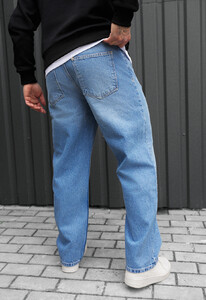 Фото - Мужские джинсы из премиального материала Staff 040 light blue baggy - Men box