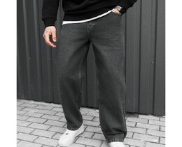 Фото - Чоловічі зручні джинси преміумкласу Staff 032 loose fit gray - Men box