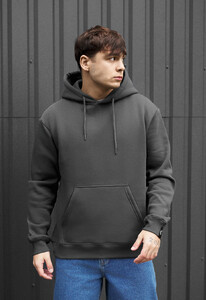 Фото - Однотонне чоловіче худі Staff dark gray basic fleece - Men box