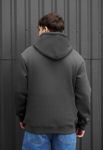 Фото - Однотонне чоловіче худі Staff dark gray basic fleece - Men box