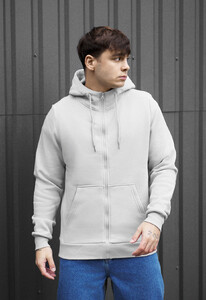 Фото - Мужское худи на молнии Staff zip basic light gray fleece - Men box