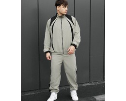 Фото - Мужской спортивный костюм Staff cap light olive & black oversize - Men box