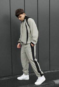 Фото - Чоловічий спортивний костюм Staff cap light olive & black oversize - Men box