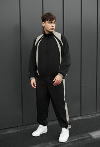 Фото - Мужской спортивный костюм Staff cap black & light olive oversize - Men box