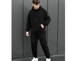 Фото - Чоловічий спортивний костюм з бавовни Staff es black oversize - Men box