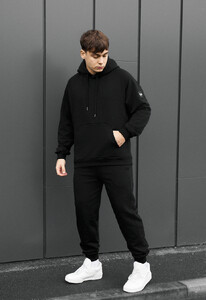 Фото - Мужской спортивный костюм из хлопка Staff es black oversize - Men box
