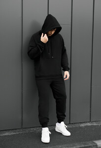 Фото - Мужской спортивный костюм из хлопка Staff es black oversize - Men box
