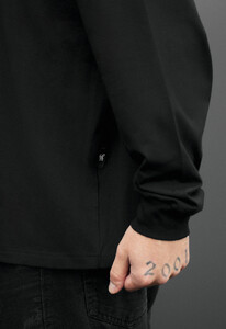 Фото - Мужской однотонный лонгслив Staff la black oversize - Men box