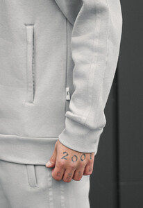 Фото - Чоловічий утеплений спортивний костюм Staff od light gray fleece - Men box