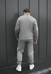Фото - Чоловічий утеплений спортивний костюм Staff od gray fleece - Men box