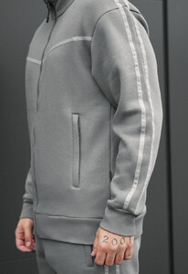 Фото - Чоловічий утеплений спортивний костюм Staff od gray fleece - Men box
