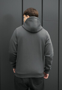 Фото - Мужское худи на молнии Staff zip basic dark gray fleece - Men box