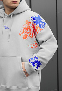 Фото - Мужское худи с принтом Staff tiger & drago fleece - Men box