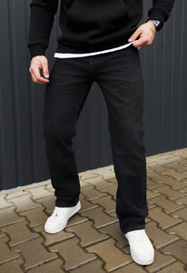 Фото - Мужские джинсы с высокой посадкой Staff 035 black - Men box