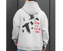 Фото - Мужское худи с принтом птиц Staff freedom oversize fleece - Men box