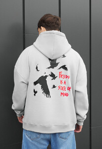 Фото - Мужское худи с принтом птиц Staff freedom oversize fleece - Men box