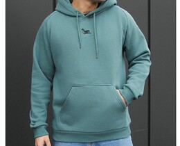 Фото - Однотонное мужское худи Staff turquoise logo fleece - Men box