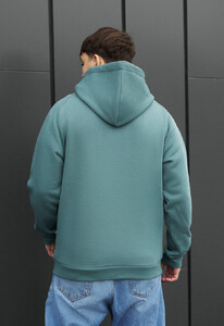 Фото - Однотонное мужское худи Staff turquoise logo fleece - Men box
