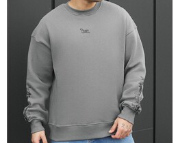 Фото - Мужской свитшот с принтом Staff leafs & logo oversize fleece - Men box