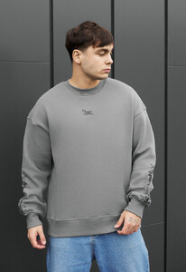 Фото - Мужской свитшот с принтом Staff leafs & logo oversize fleece - Men box