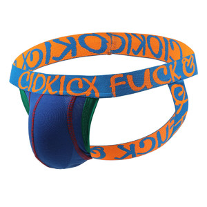 Фото - Джоки мужские Ciokicx синие с оранжевыми надписями - Men box