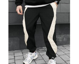 Фото - Мужские легкие спортивные джогеры Staff ol black & white - Men box