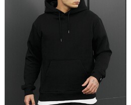 Фото - Чоловіче худі з якісним утеплювачем Staff black basic fleece - Men box