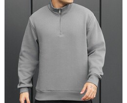 Фото - Утеплена преміальним флісом чоловіча олімпійка Staff joi gray fleece - Men box