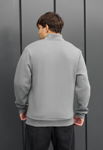 Фото - Утепленная премиальным флисом мужская олимпийка Staff joi gray fleece - Men box