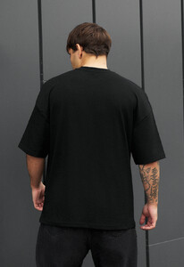 Фото - Мужская стильная футболка Staff black oversize - Men box