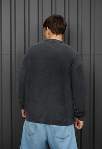 Фото - Чоловічий теплий в'язаний светр Staff 104 graphite - Men box