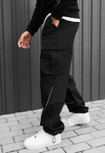 Фото - Мужские брюки с рефлективными вставками Staff cargo fol black reflective - Men box