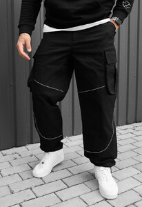 Фото - Мужские брюки с рефлективными вставками Staff cargo fol black reflective - Men box