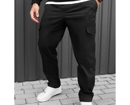Фото - Чоловічі штани вільного крою Staff cargo kas black - Men box