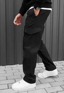 Фото - Мужские брюки свободного кроя Staff cargo kas black - Men box