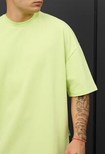 Фото - Чоловіча стильна футболка Staff light green oversize - Men box