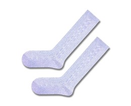 Фото - Гольфи вовняні жіночі SOX світло-блакитні з люрексом - Men box