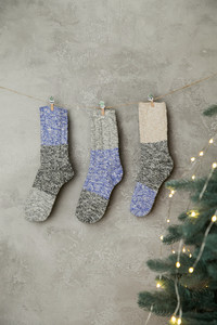 Фото - Зимние носки SOX "От бабушки" с бежевым верхом - Men box