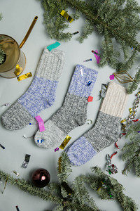 Фото - Зимние носки SOX "От бабушки" с бежевым верхом - Men box