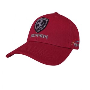 Фото - Кепка автомобильная Sport Line бордовая с лого Ferrari - Men box