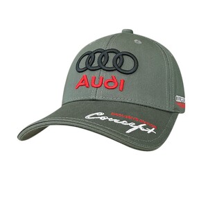 Фото - Бейсболка от бренда Sport Line зеленая с логотипом Audi - Men box