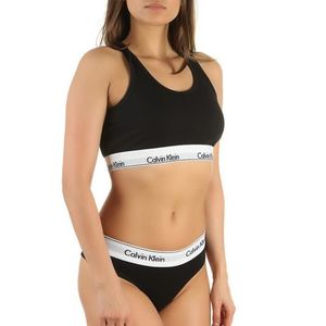 Фото - Комплект женского белья Calvin Klein тройка: топ + двое трусов черного цвета - Men box