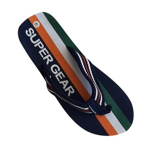 Фото - В'єтнамки для чоловіків Super Gear сині у кольорову смужку - Men box