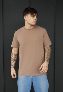 Фото - Чоловіча однотонна футболка Staff brown - Men box