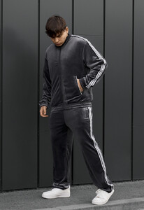 Фото - Мужской спортивный костюм с отблеском Staff van graphite zip - Men box