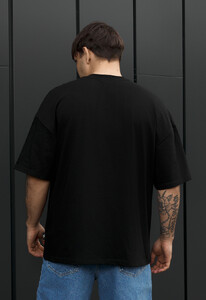 Фото - Чоловіча якісна футболка Staff black oversize - Men box