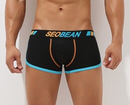 Фото - Боксерки Seobean черного цвета с брендированной резинкой - Men box