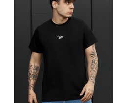 Фото - Мужская однотонная футболка Staff logo black - Men box