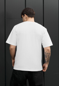 Фото - Мужская футболка стиля casual Staff white & black logo - Men box